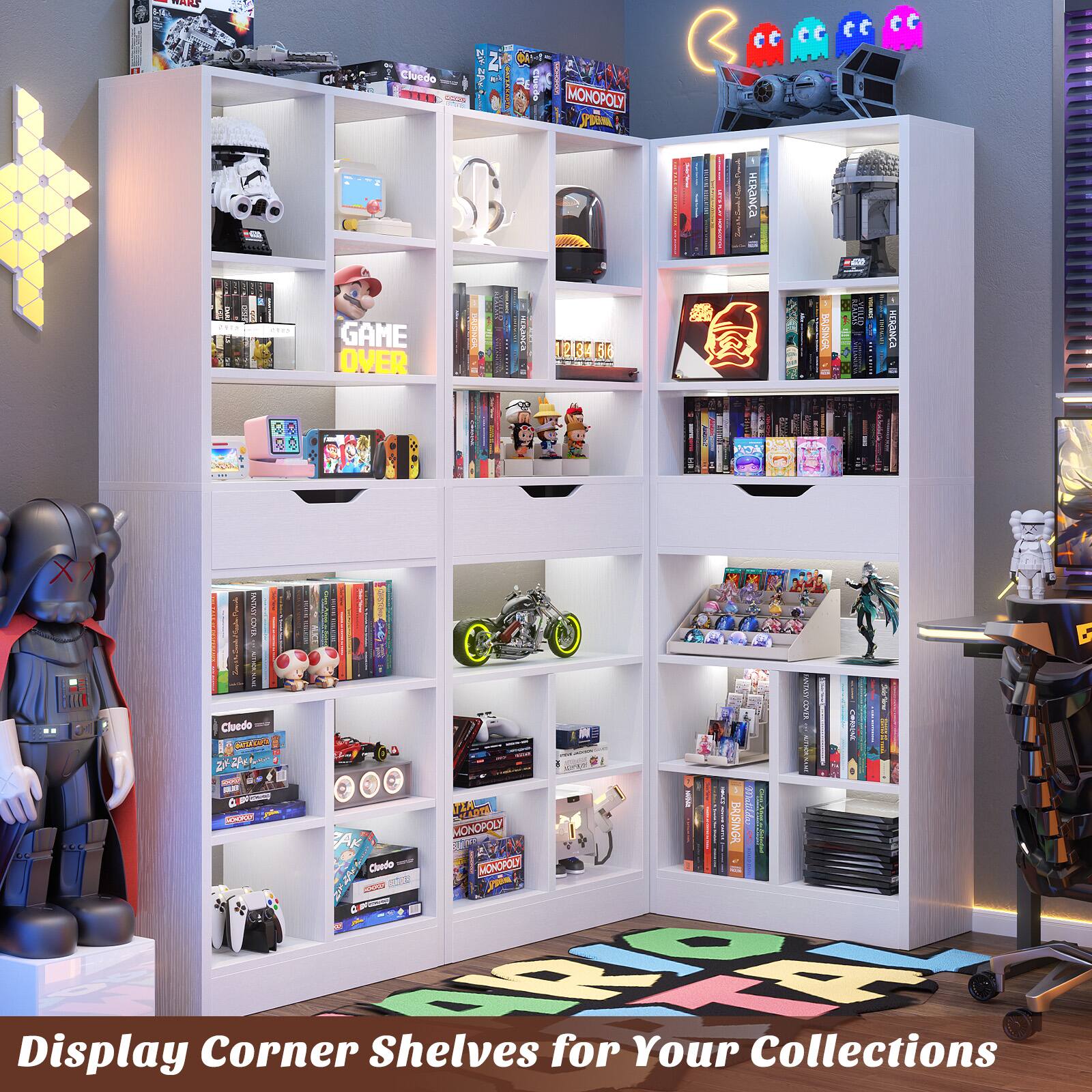 Display Corner Shelves for Your Collections