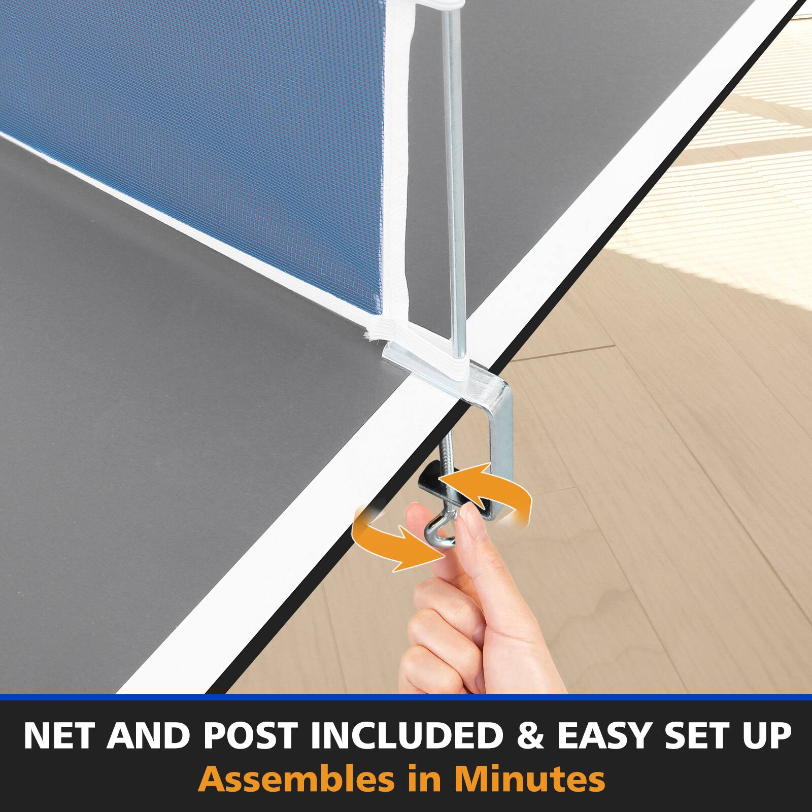 NET AND POST INCLUDED & EASY SET UP  
Assembles in Minutes