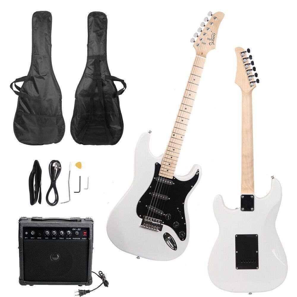 Front. Winado - GST Basswood Electric Guitar 6 Strings Kit for Student With 20W AMP.