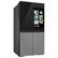 Alt View 12. Samsung - BESPOKE 23 cu. ft. 4-Door Flex Counter Depth Smart Refrigerator with Family Hub+ - Charcoal Glass Top.