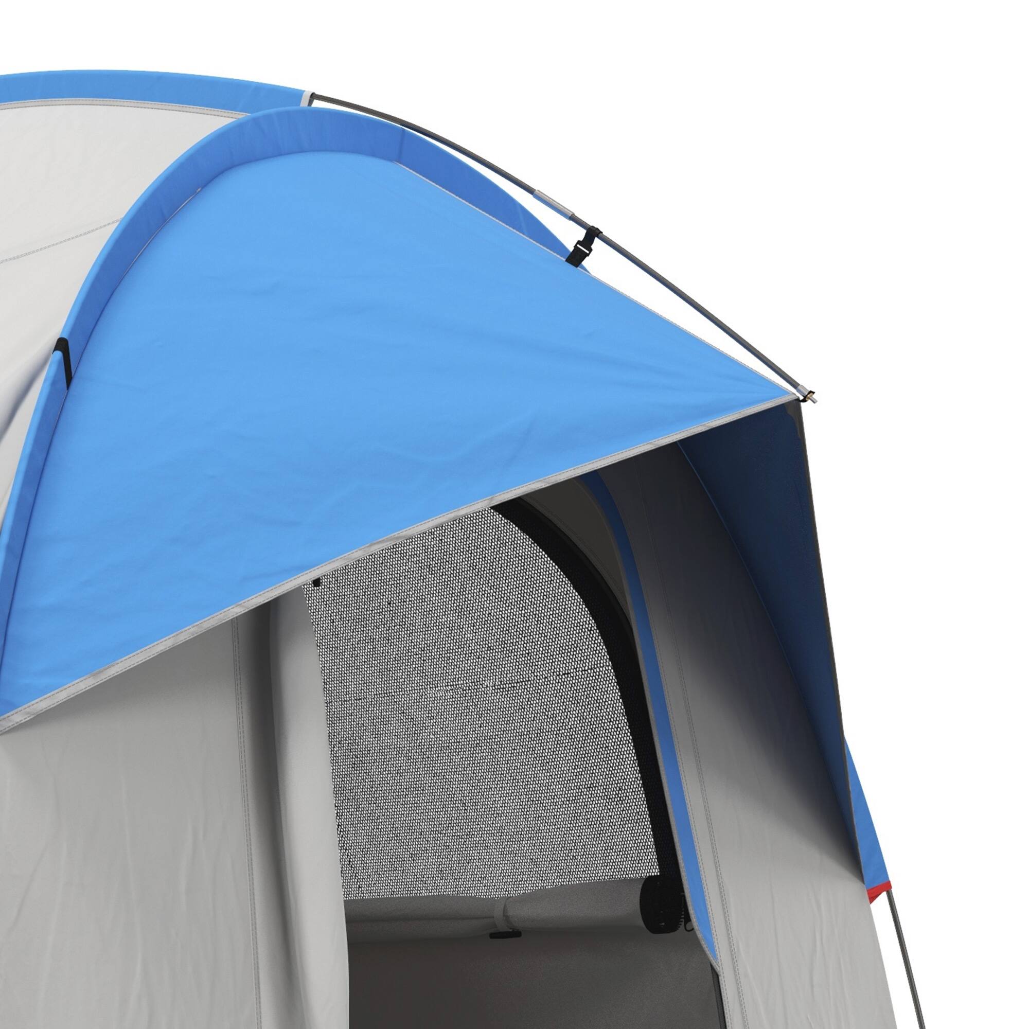 Alt View 8. Outsunny - SUV Tent, 2000mm Waterproof Truck Tent with 3 Doors and Mesh Window, 7.5' L x 6.9' W x 6.9' H - Gray and Blue.