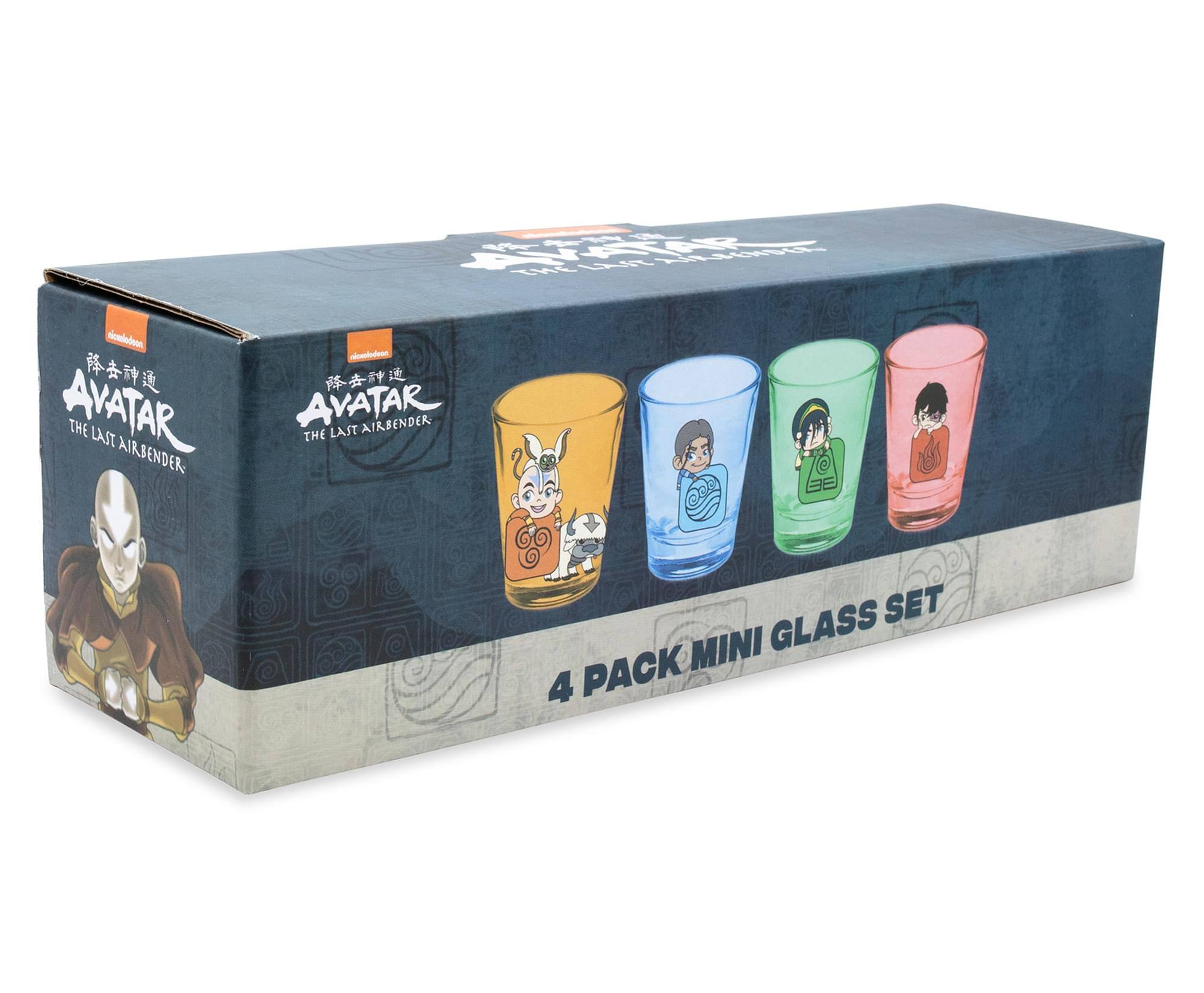 - Avatar: The Last Airbender
- 4 Pack Mini Glass Set
