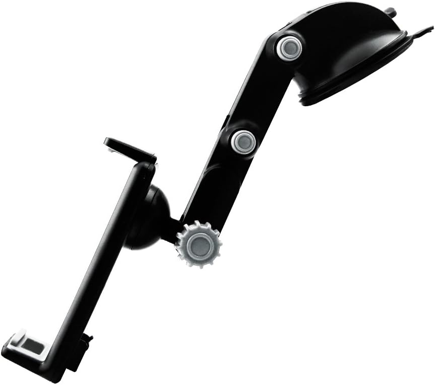 Left. Esoulk - Tablet and iPad Stand Holder Suction Mount For Car Dashboard Windshield Home Office Use - Black.