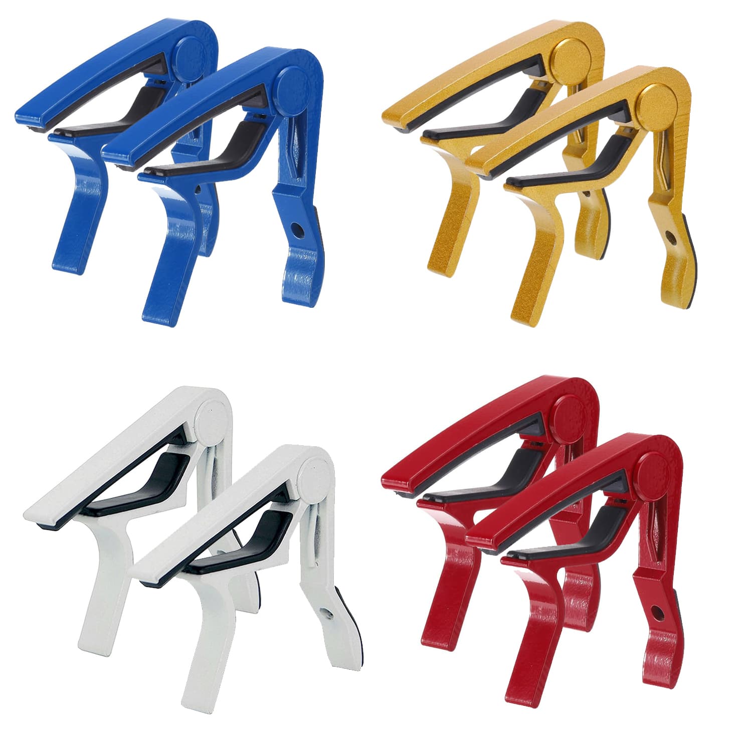 5 CORE - Guitar Capo 8Pcs Quick Change Acoustic Electric String Clip for Banjo Mandolin Or Ukulele