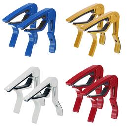 5 CORE - Guitar Capo 8Pcs Quick Change Acoustic Electric String Clip for Banjo Mandolin Or Ukulele