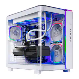 Skytech Gaming - KING95 Gaming Desktop PC - AMD Ryzen 7 9700X (2024) - 16GB Memory - NVIDIA GeForce RTX 5060 Ti 16GB - 1TB NVMe Storage - White