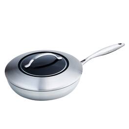 Scanpan - CTX 11 Inch Nonstick Saute Pan with Lid, Stainless Steel - Silver