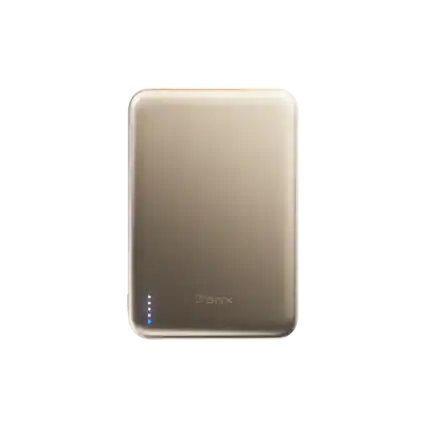 Front. BMX - SolidSafe AIR 5K Magnetic Solid-State Power Bank - Gold.