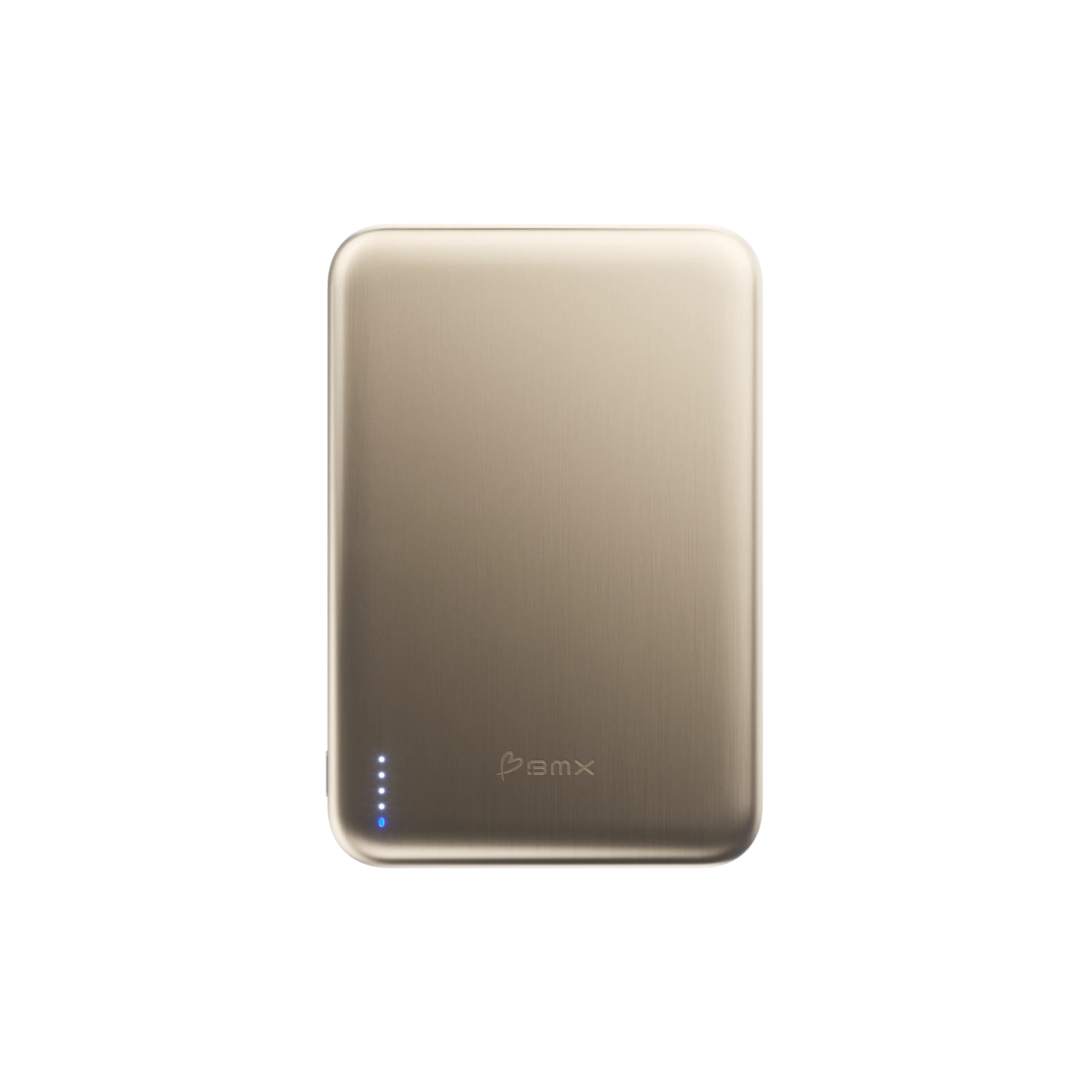 Front. BMX - SolidSafe AIR 5K Magnetic Solid-State Power Bank - Gold.