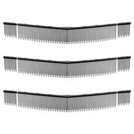 3 Packs Lawn Sweeper Brush Replacement, Compatible with VEVOR 30 in Lawn & Leaf Collector Sweepers - Black
