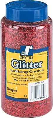 SPECTRA Glitter  
Sparkling Crystals  
Lentejuelas • Éclat • Glitzer  
Non-Toxic  
Volume filled to 16 oz. (453g)  
Min. Net Wt. 14 oz. (396g)  
Contents may settle  
91740 Red  
Benissa, Spain  
CE  
29644 91740