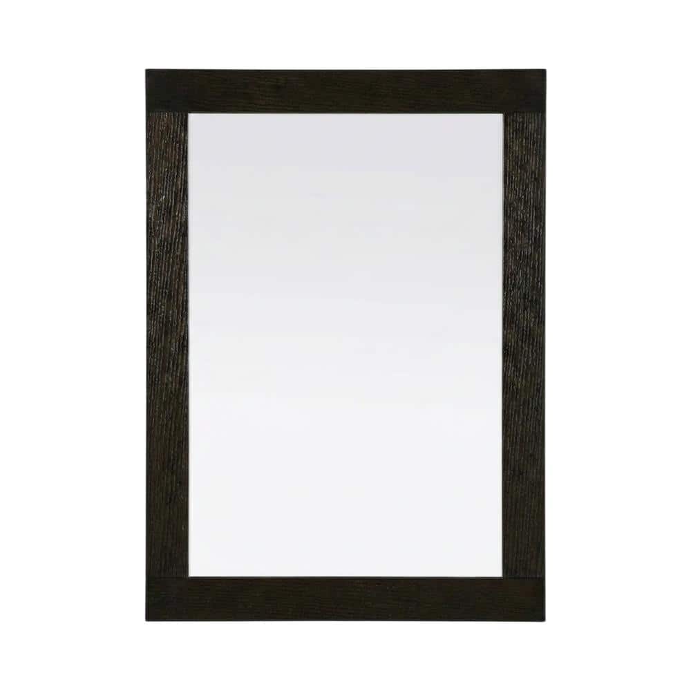 Elegant Kitchen and Bath - Noah Wooden Rectangle Mirror 30 x 36 - Chocolate Oak price history on PriceWatchPro