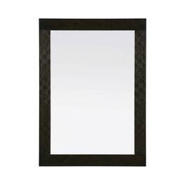 Elegant Kitchen and Bath - Noah Wooden Rectangle Mirror 30 x 36 - Chocolate Oak
