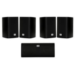 Acoustic Audio by Goldwood - AA351B and AA35CB Indoor Speakers Home Theater 5 Speaker Set - Black