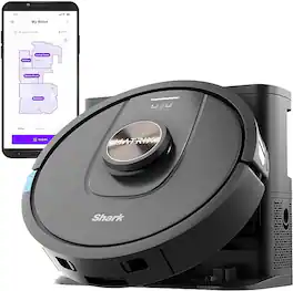 Shark - Refurbished Excellent - Matrix Self-Emptying Robot Vacuum Home Mapping UR2360EEUS - Black