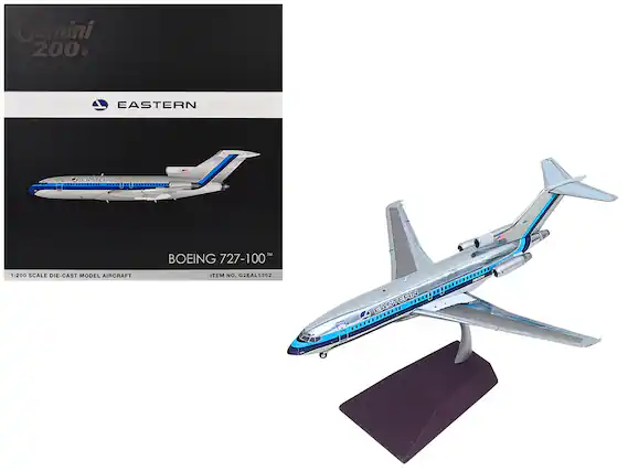 Gemini 200
EASTERN
BOEING 727-100
1:200 SCALE DIE-CAST MODEL AIRCRAFT
ITEM NO. G2EAL1362