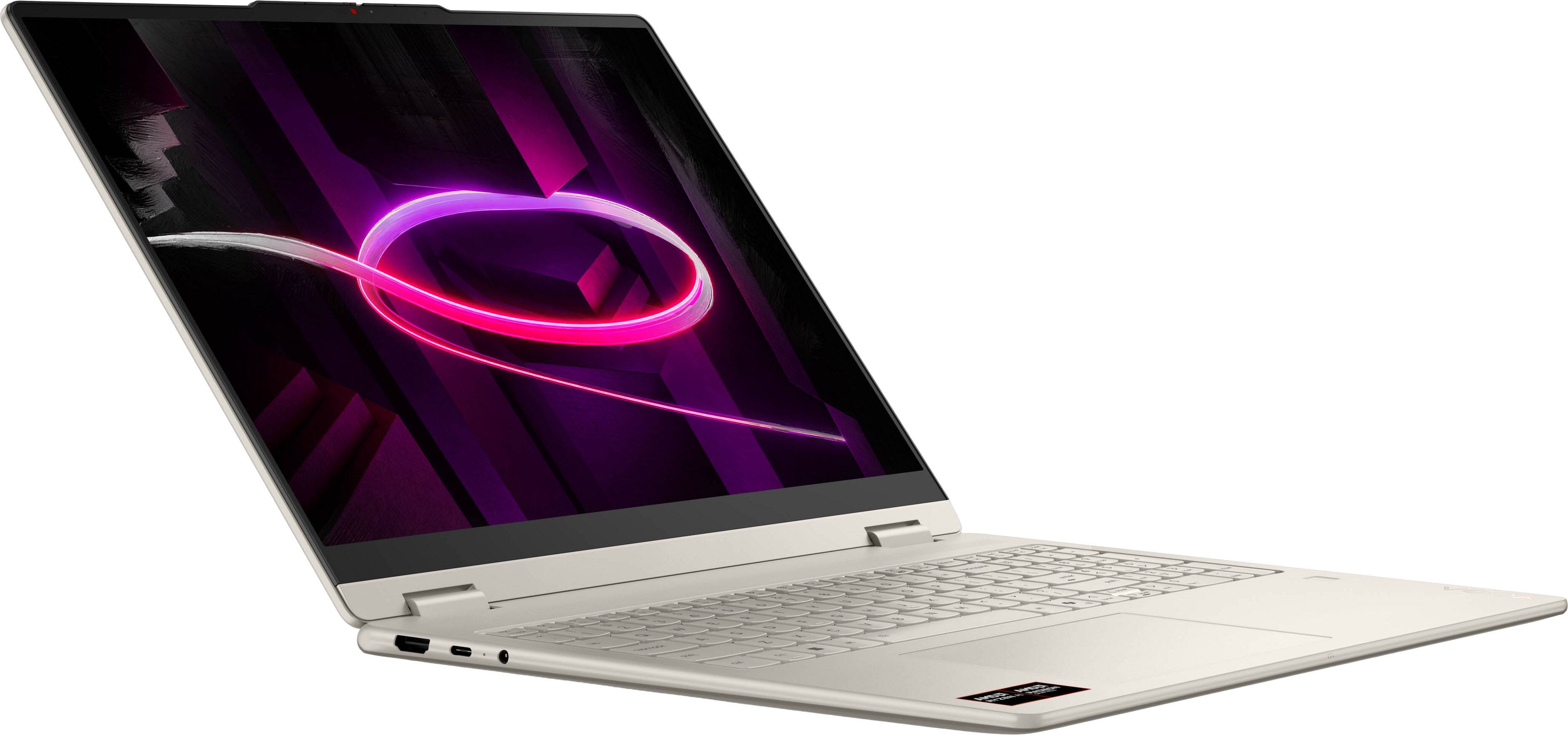 Alt View 11. Lenovo - Yoga 7a 2-in-1 16" 2K OLED Touchscreen Laptop - AMD Ryzen AI 5 430 2026- 8GB Memory - 512GB Storage - Copilot+ PC - Seashell.