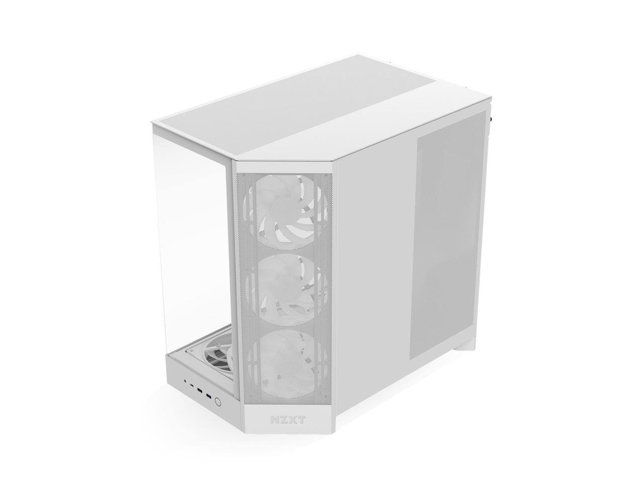 Alt View 10. NZXT - NZXT CCM-H92FW-P1 White SGCC / Tempered Glass Mid-Tower Case (Computer Cases - ATX Form) - White.