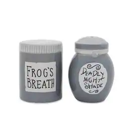 Disney - The Nightmare Before Christmas Sally Jars Salt and Pepper Shaker Set | 3H x 2.25W x 2.25L Inches - Gray