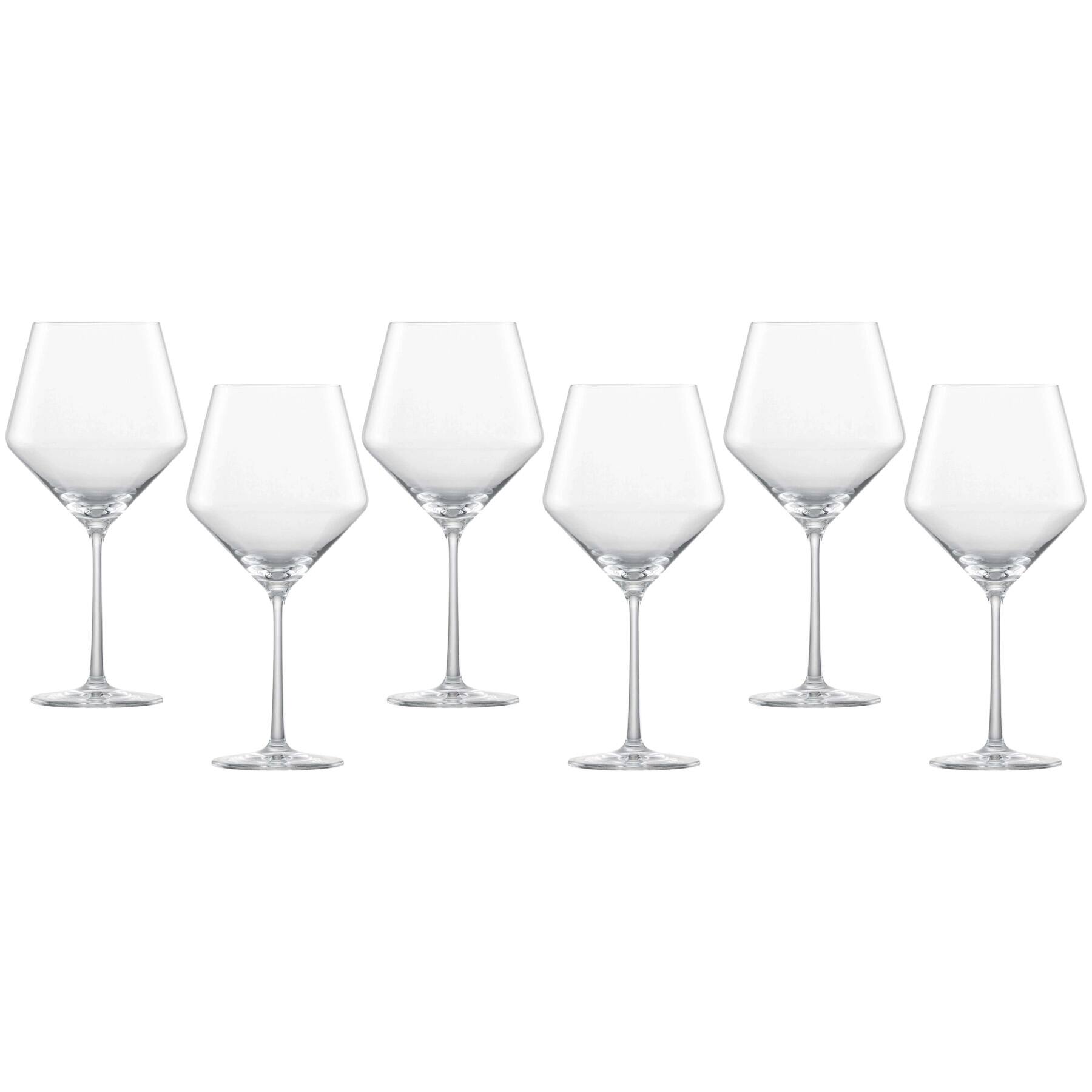 Front. Schott Zwiesel - Pure Tritan Crystal Burgundy Glass, 23.4 ounce, Set Of 6 - Transparent.