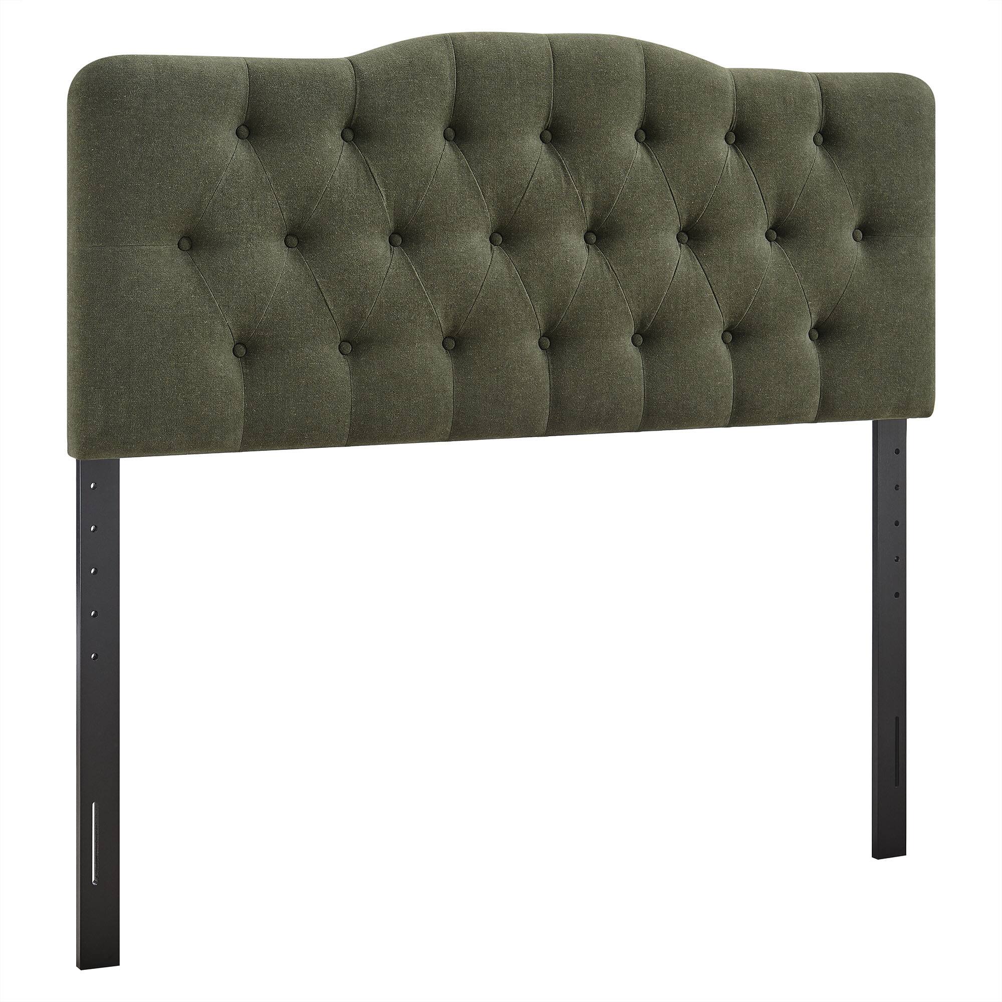 Angle. Modway - Annabel Upholstered Headboard by Modway - Sage.