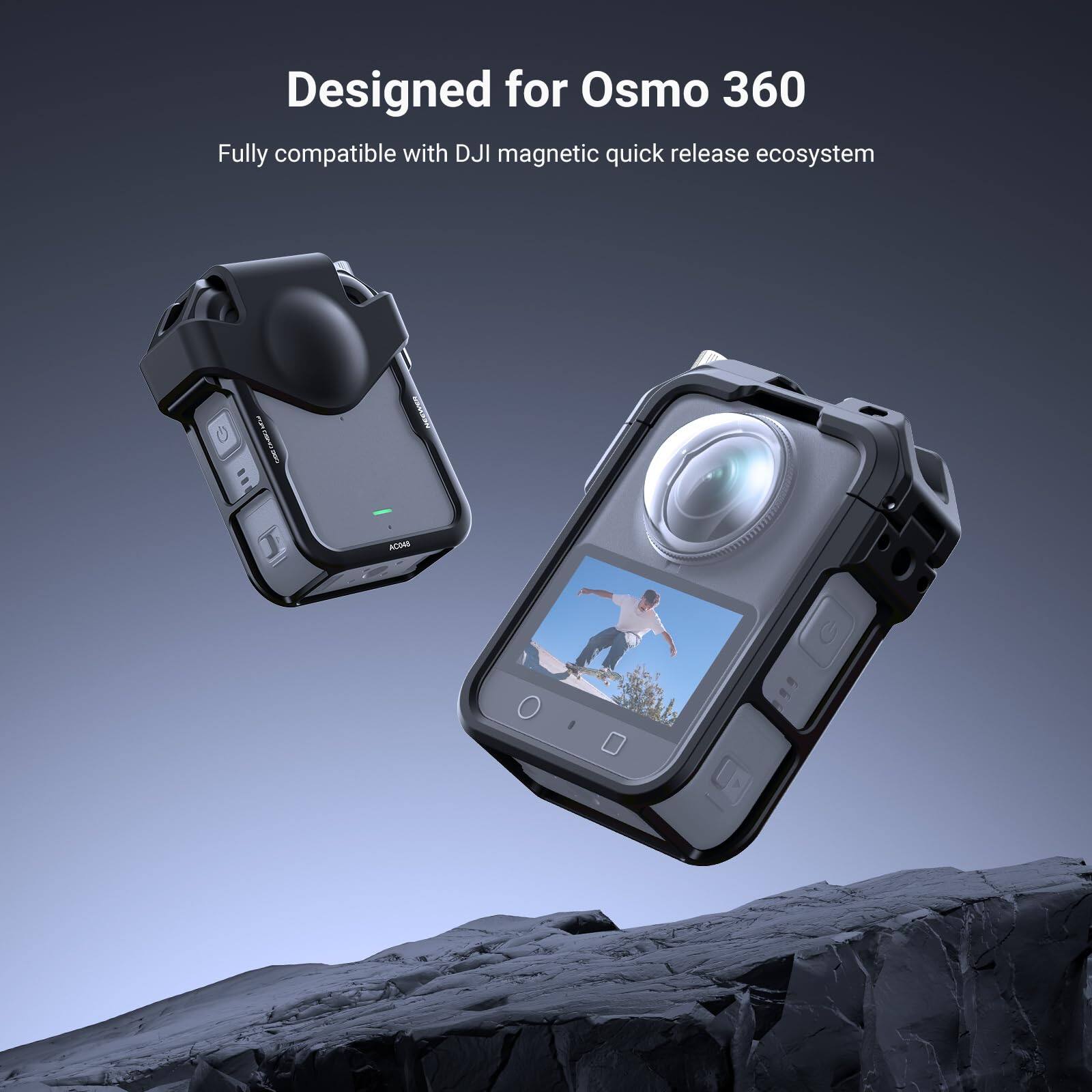 Designed for Osmo 360  
Fully compatible with DJI magnetic quick release ecosystem