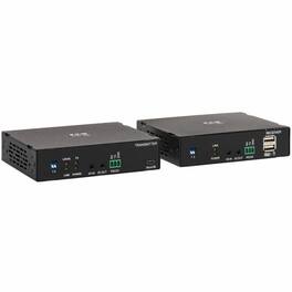 Tripp Lite - by Eaton HDMI over Fiber Extender Kit Transmitter/Receiver 4K 60 Hz 4:4:4 RS-232 IR Multimode LC 985 ft. (300 - Black