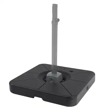 Front. Costway - Costway 220 LBS Water & Sand Fillable Weighted Stand with Pre-installed Cross Bracket - Black.