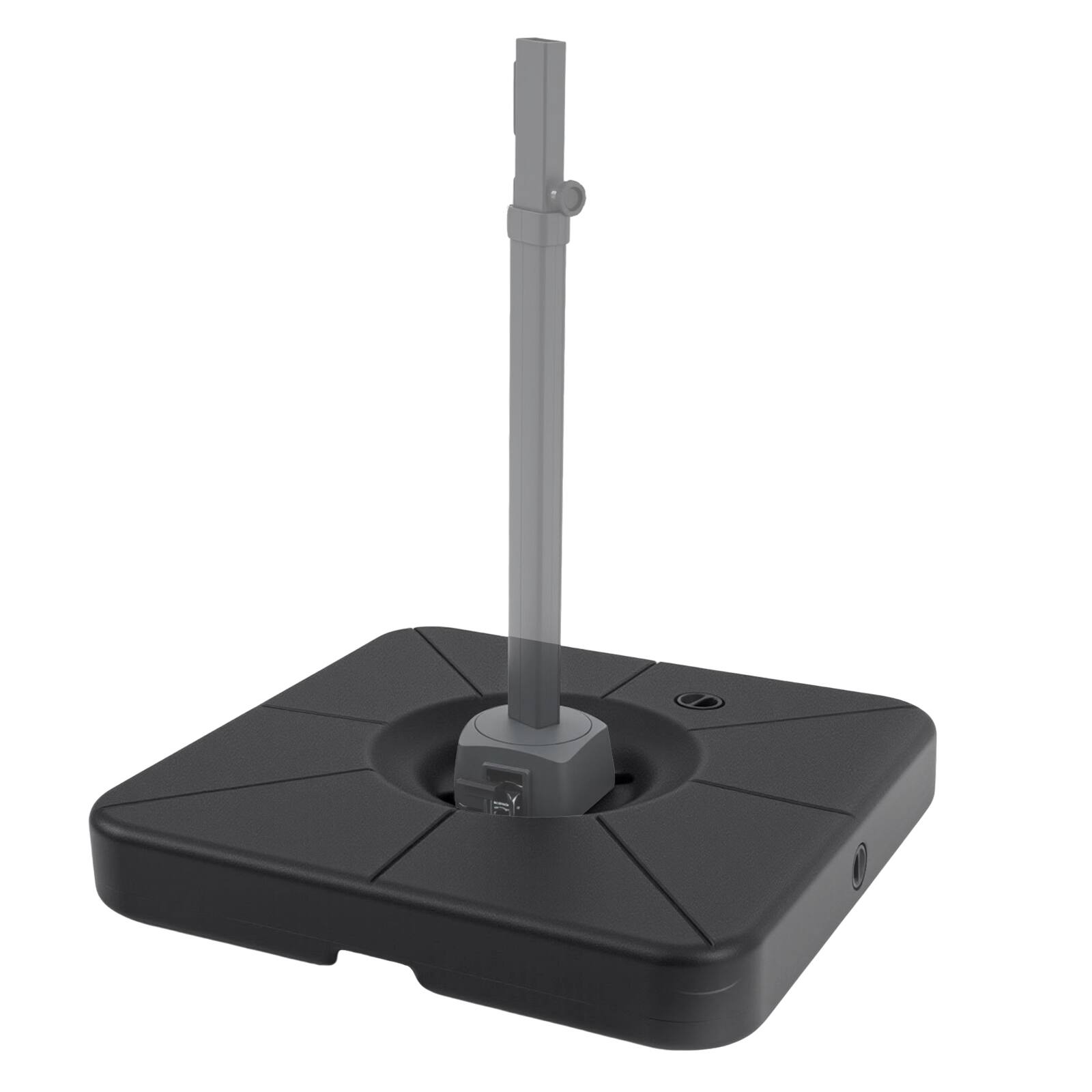 Front. Costway - Costway 220 LBS Water & Sand Fillable Weighted Stand with Pre-installed Cross Bracket - Black.