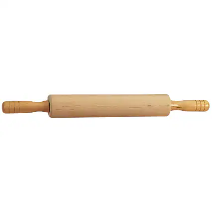 Front. Better Houseware - Better Houseware 613 Wooden Rolling Pin With Nylon Bearings (small) - brown.