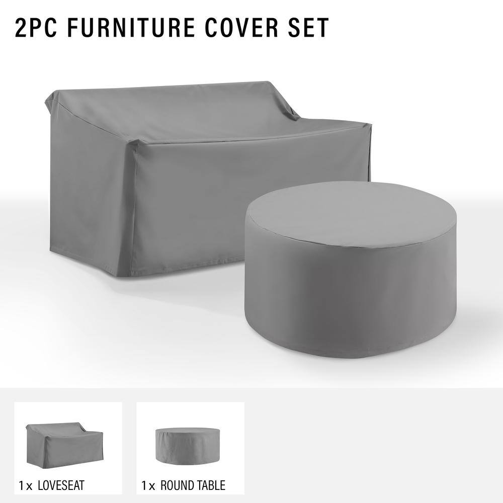 2PC FURNITURE COVER SET

1x LOVESOAT
1x ROUND TABLE