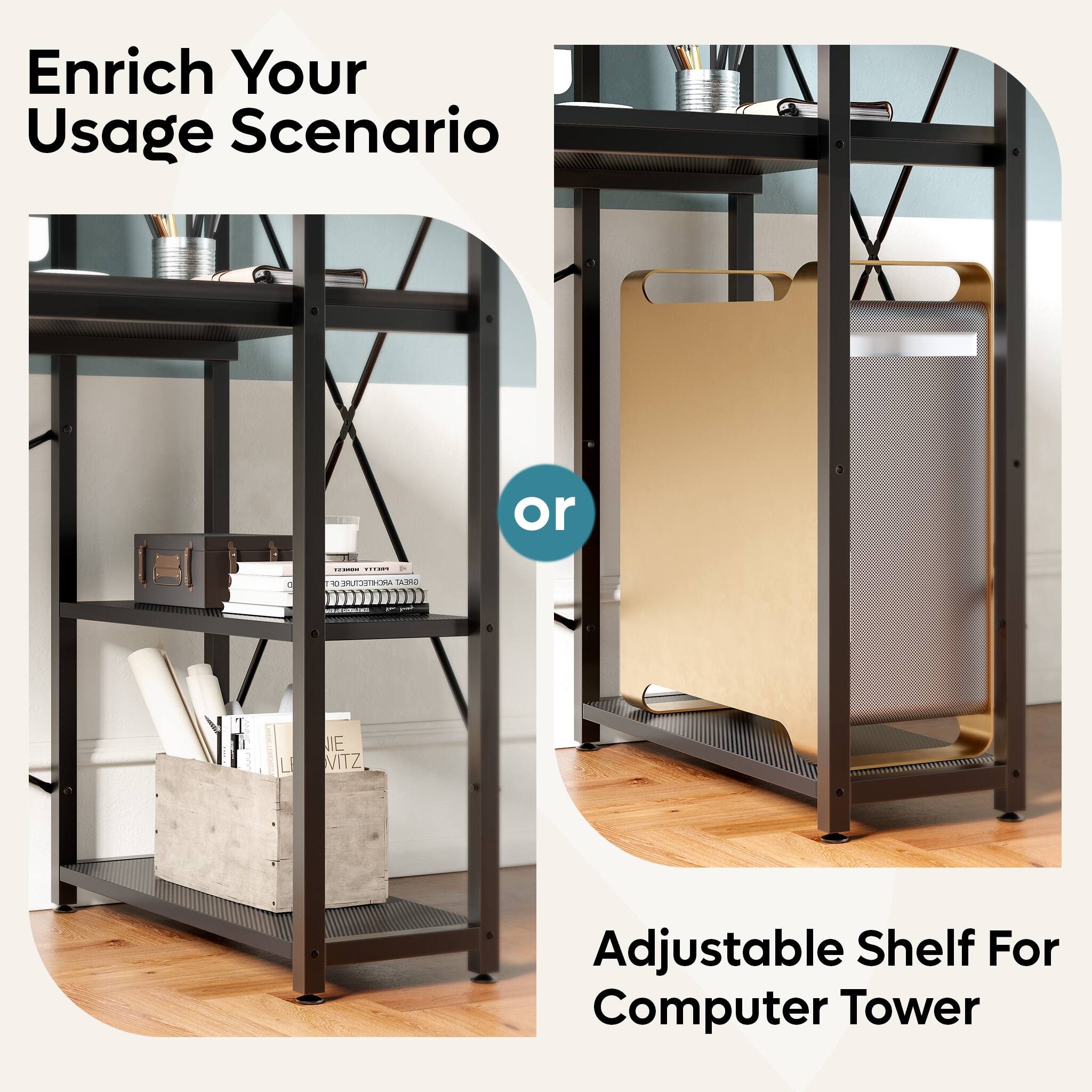 Enrich Your Usage Scenario or Adjustable Shelf For Computer Tower