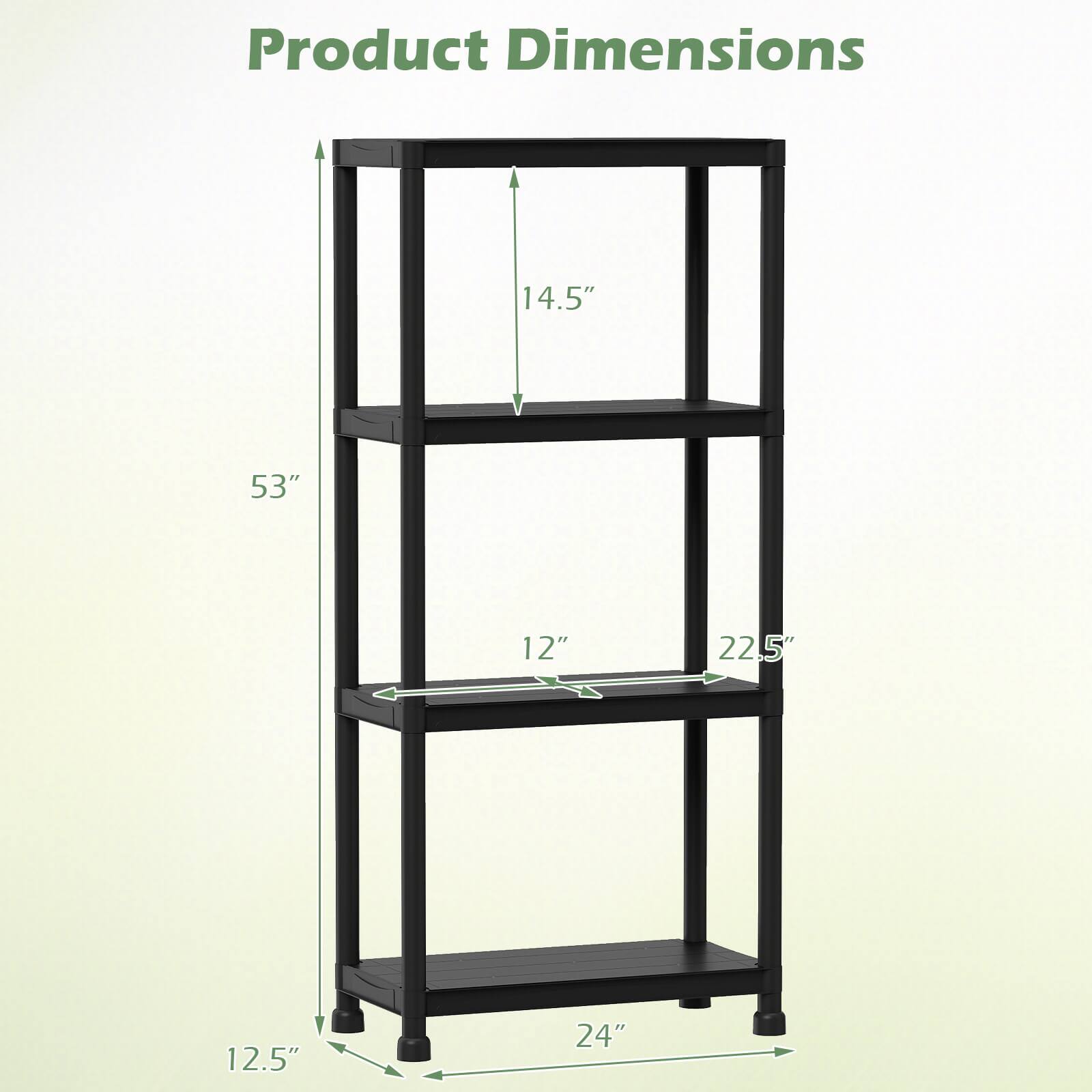 Product Dimensions: 14.5" x 53" x 12" x 22.5" x 12.5" x 24"