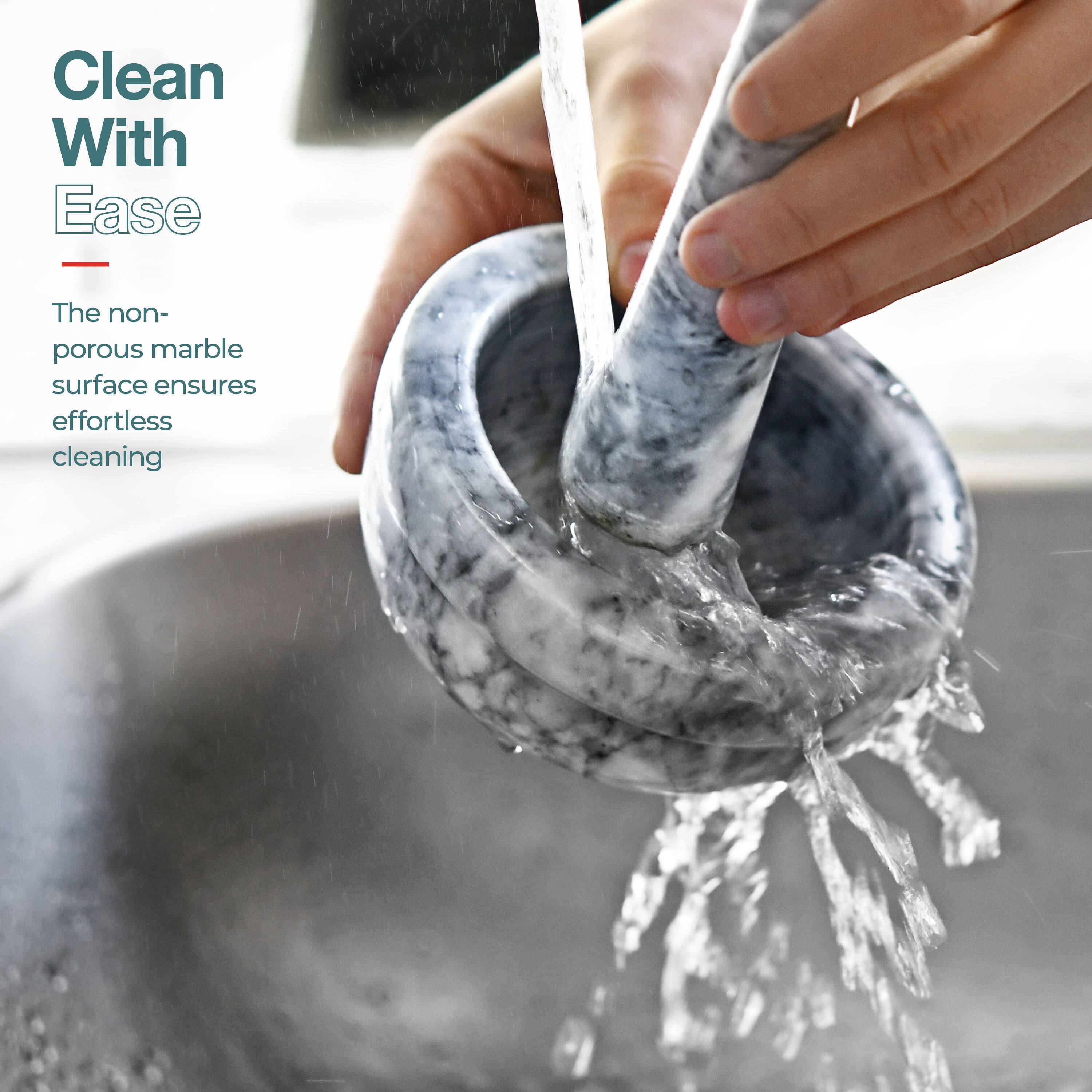 Clean With Ease

The non-porous marble surface ensures effortless cleaning