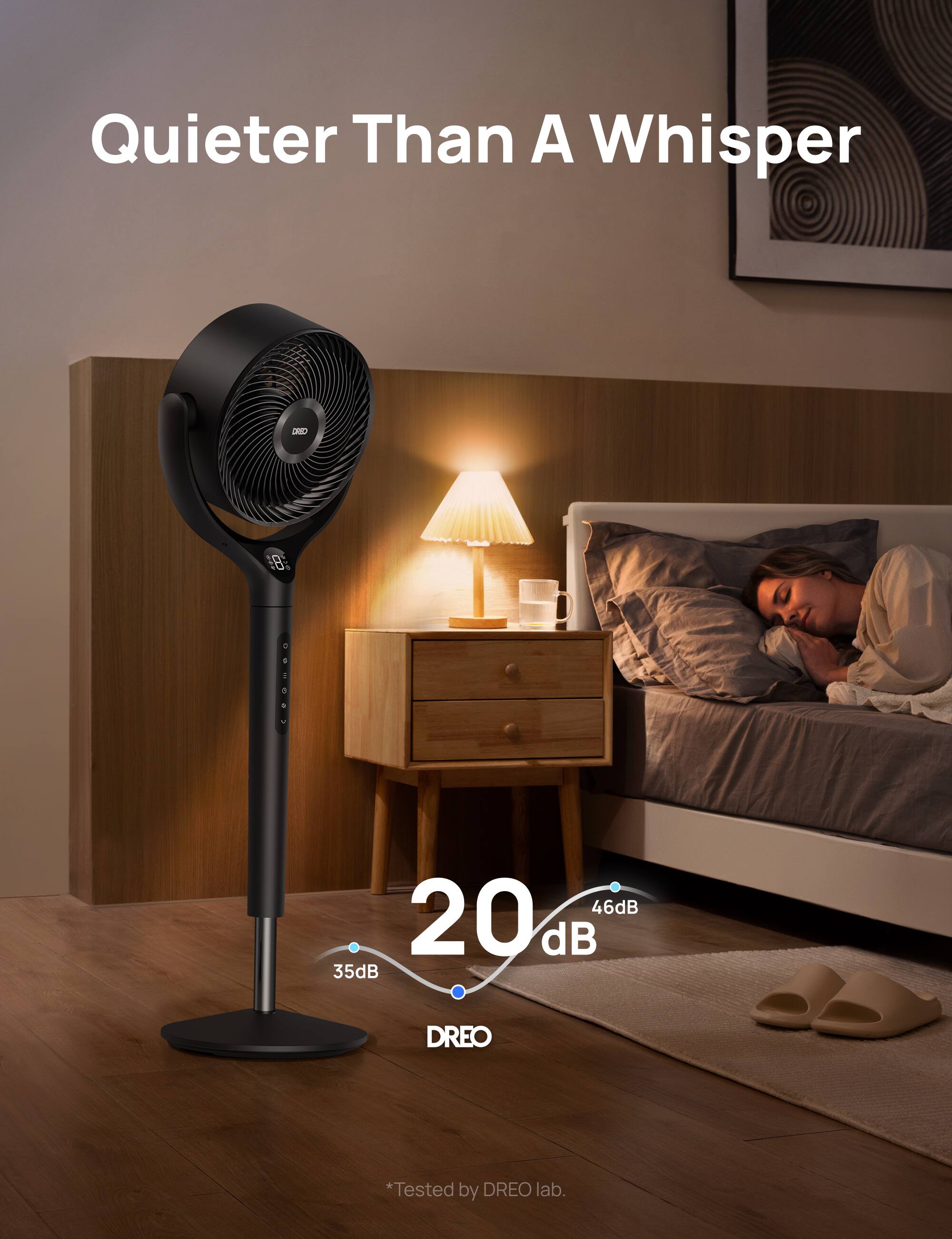 Quieter Than A Whisper  
DBO 18: OJSN  
46dB 20 dB 35dB  
*DTested by DREO lab.