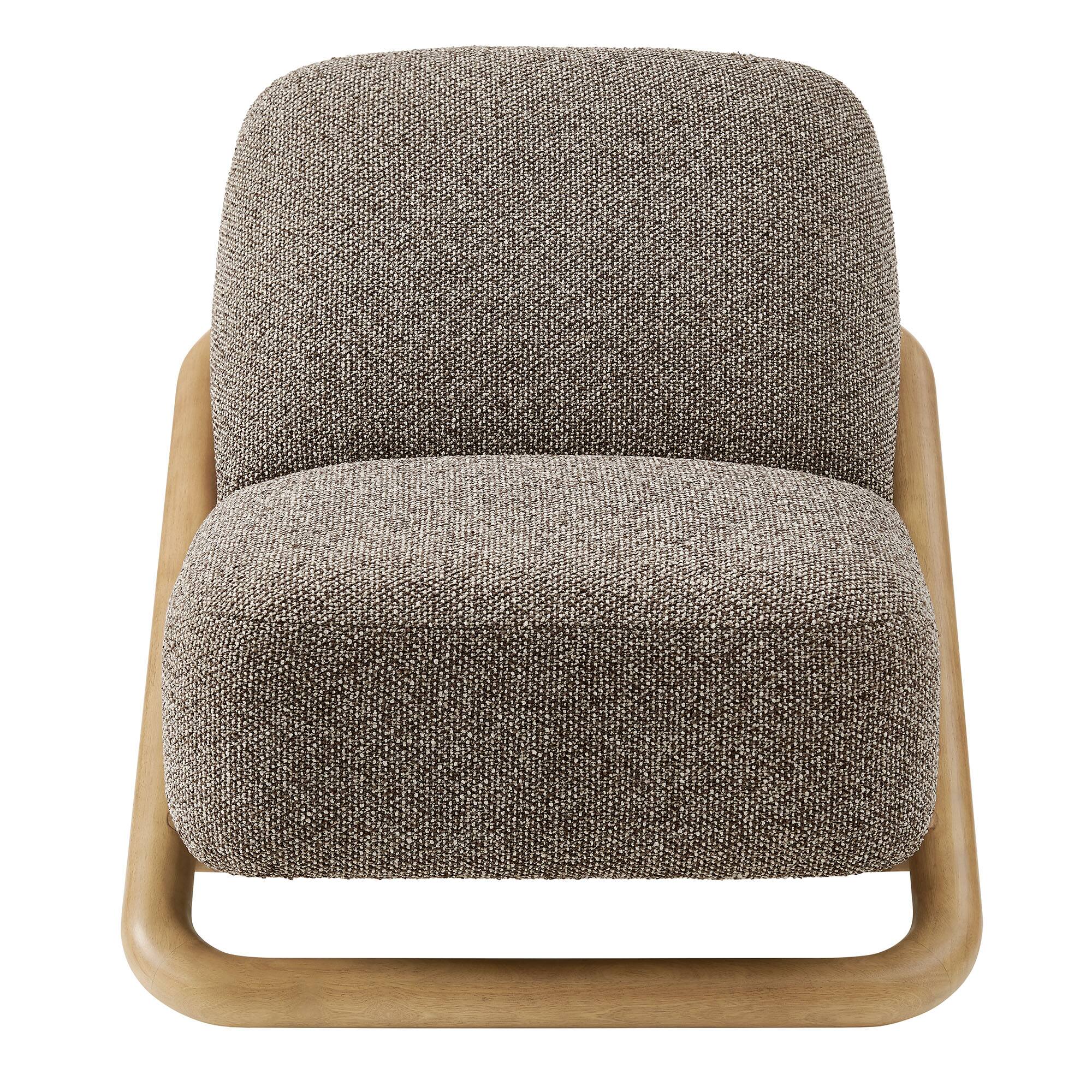 Alt View 4. Modway - Vander Textured Fabric Accent Chair by Modway - Chestnut Earth.