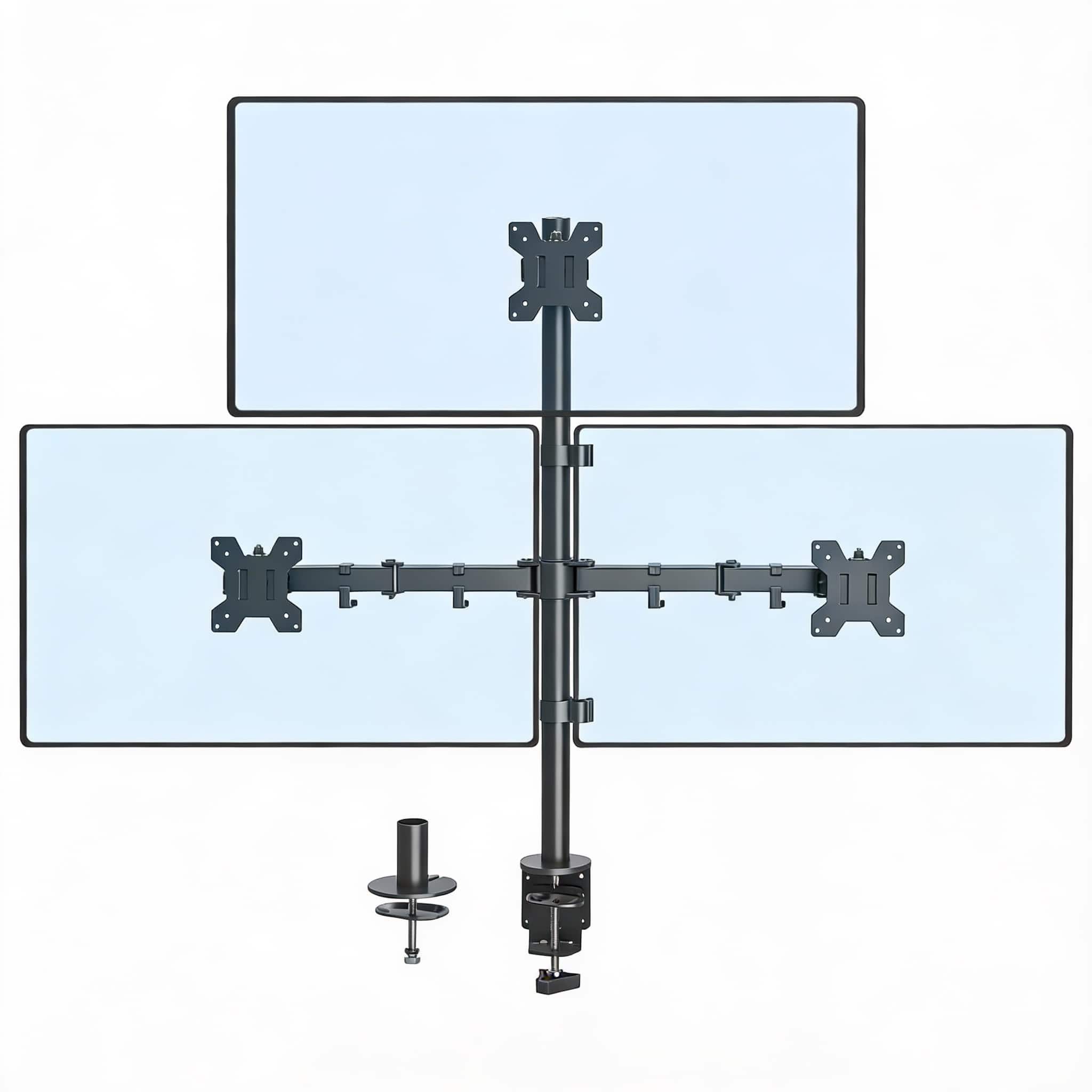 Frangdom - Triple Monitor Desk Mount - Basic 3×13-32"17.6lb
