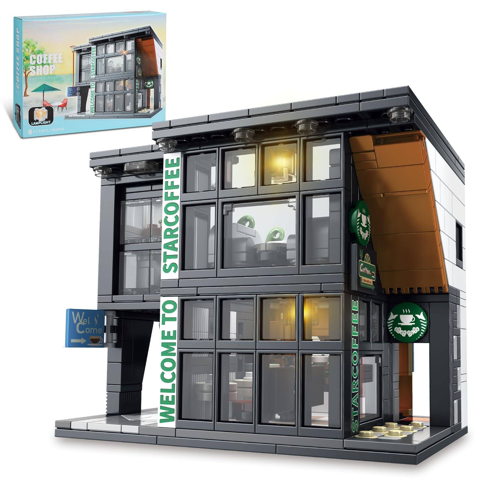 NICHOLAS KLEIN - City Coffee House Architecture Building Blocks Set For ...