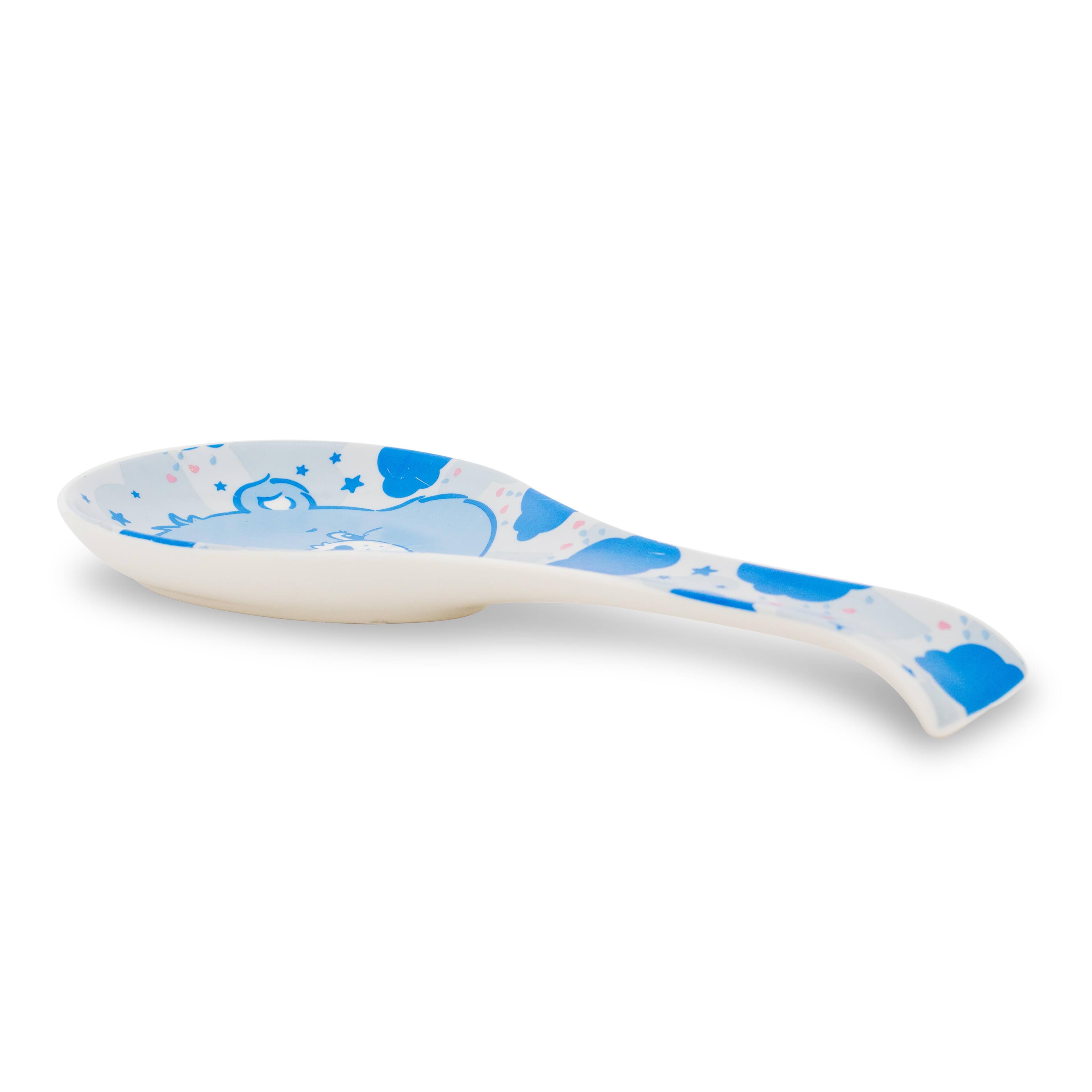Alt View 1. Silver Buffalo - Care Bears Grumpy Bear Ceramic Spoon Rest Holder - Blue.
