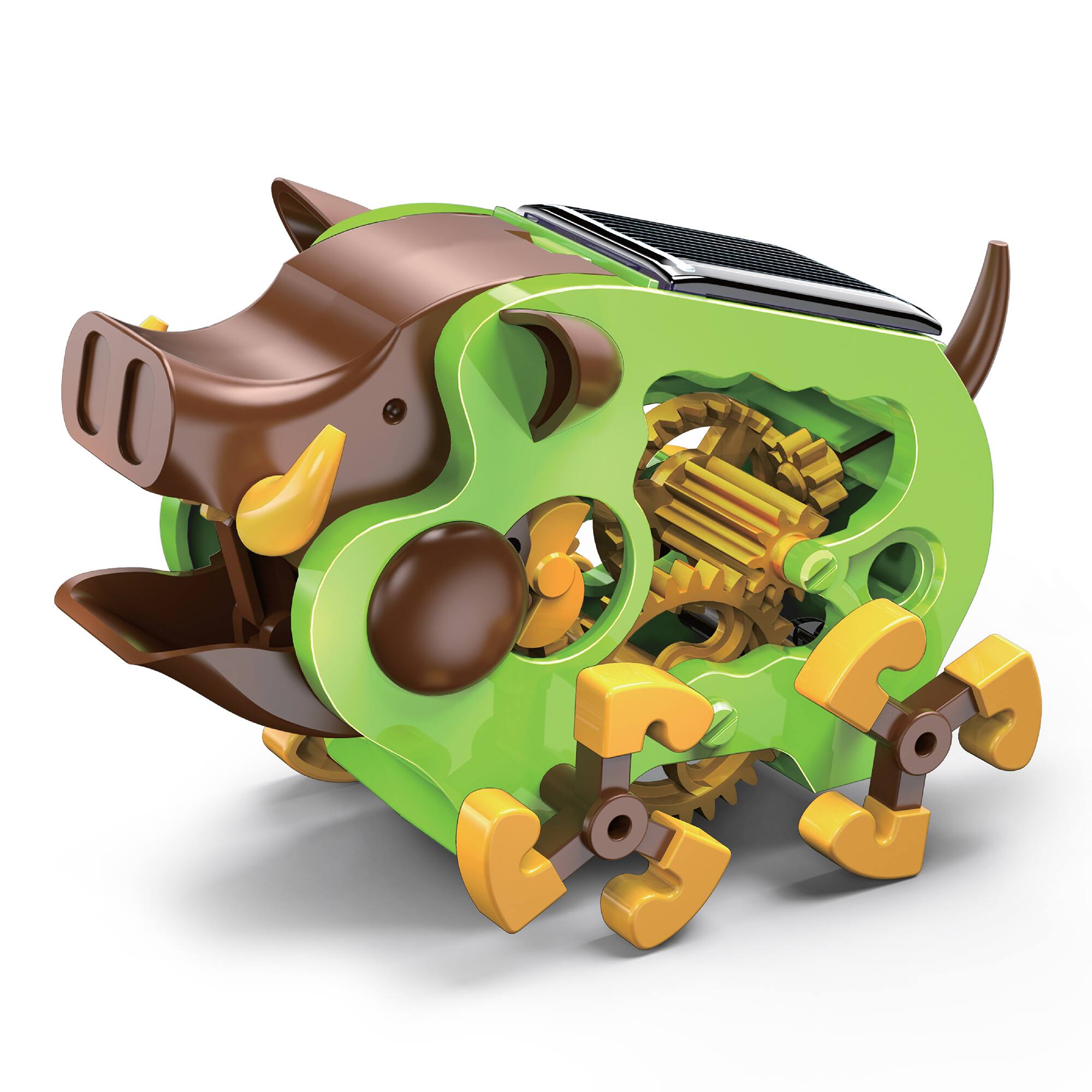 Left. Elenco - Teach Tech Tusk Wild Boar Solar Robot Crawler STEM Building Set for Kids.