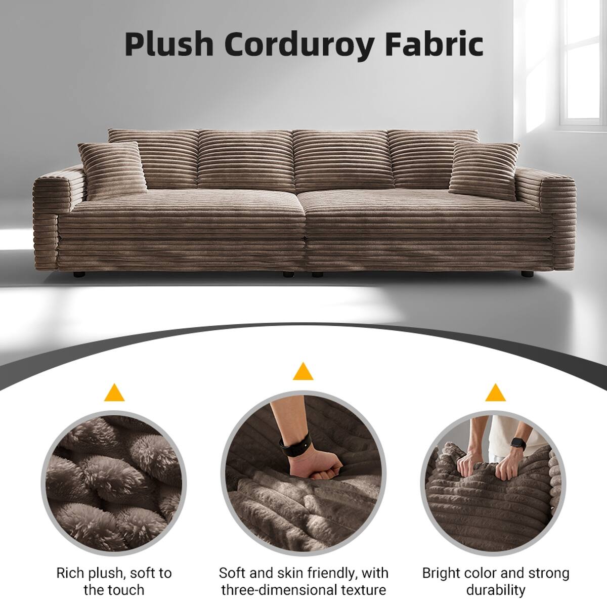 Plush Corduroy Fabric

- Rich plush, soft to the touch
- Soft and skin friendly, with three-dimensional texture
- Bright color and strong durability