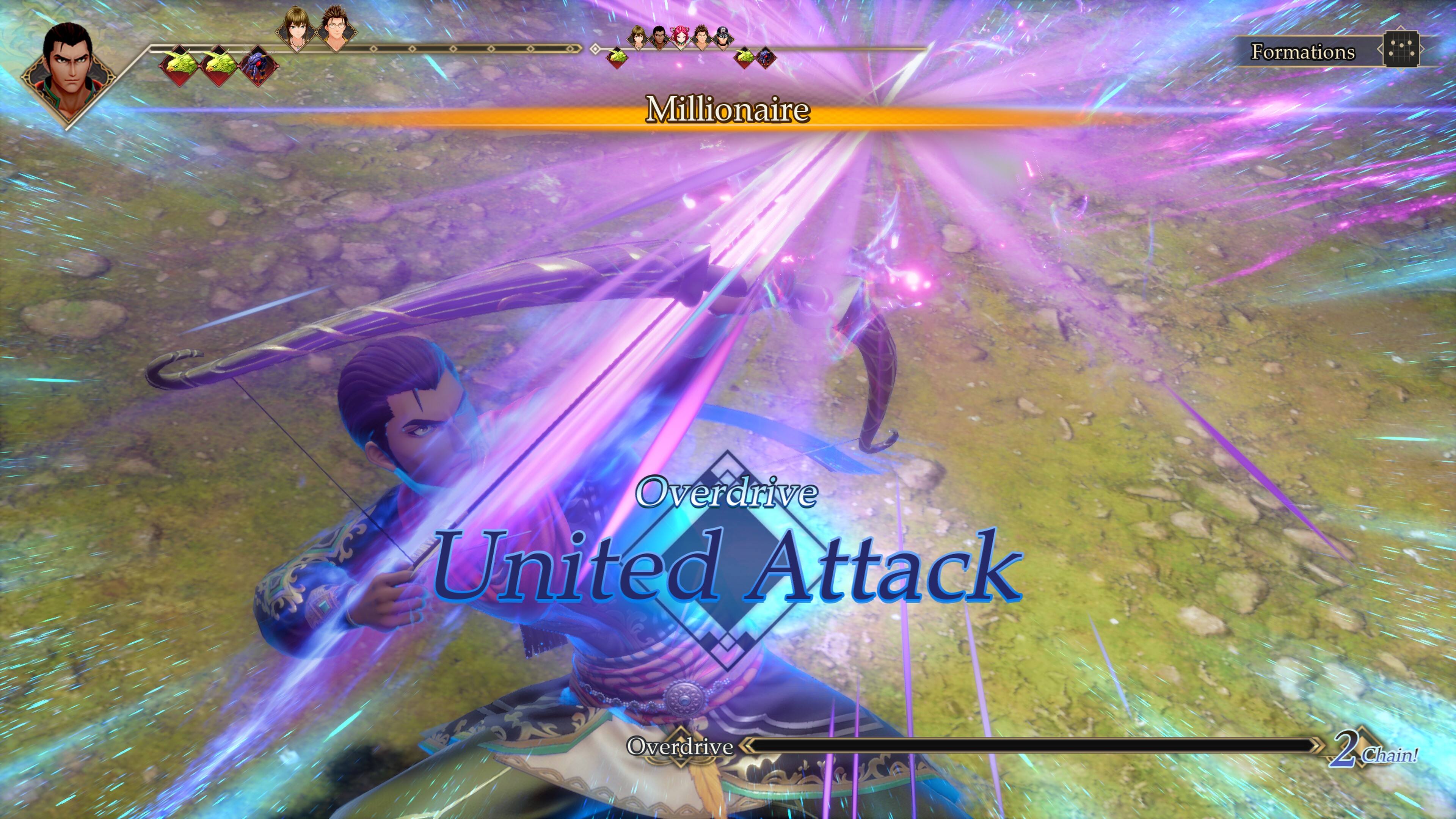 Formations  
Millionaire  
Overdrive United Attack  
Overdrive  
2.Chain! Chain!