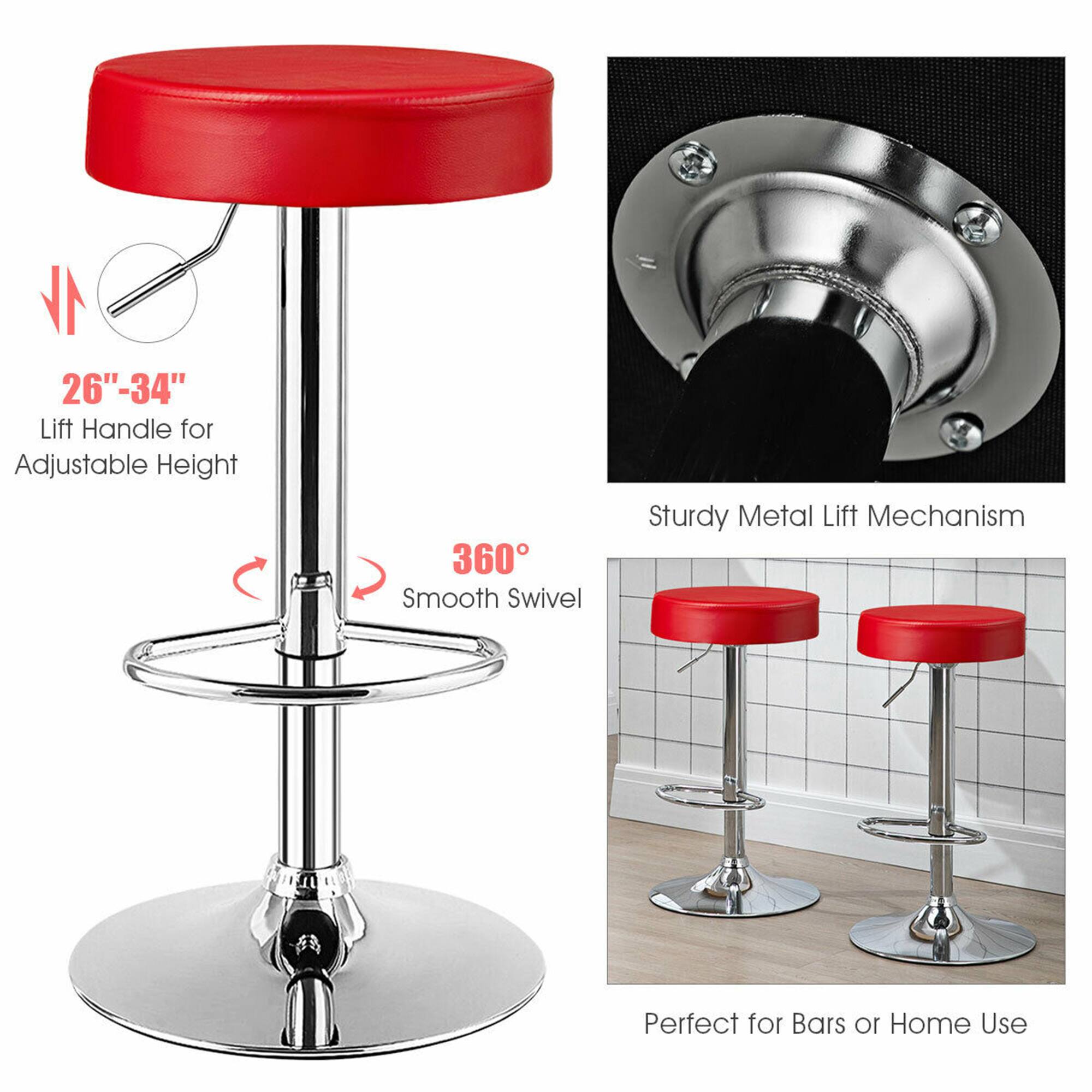 26"-34" Lift Handle for Adjustable Height, 360° Smooth Swivel, Sturdy Metal Lift Mechanism, Perfect for Bars or Home Use