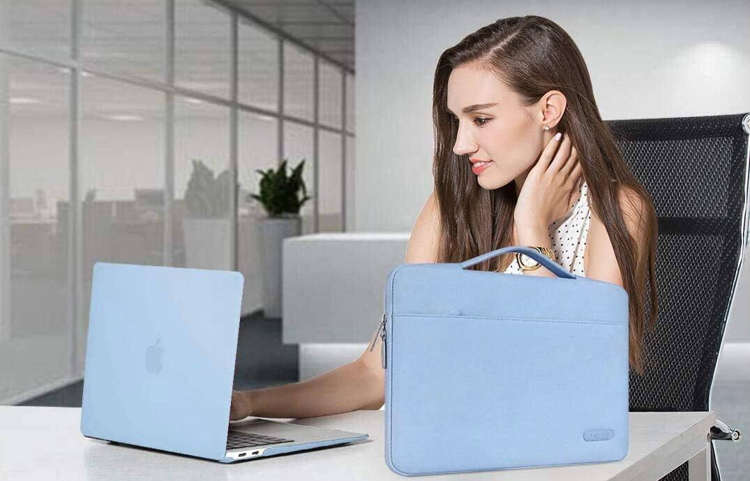 Alt View 3. mosiso - 5-in-1 MacBook Air 13 Case and Sleeve Kit A2337/A2179/A1932 - Airy Blue.