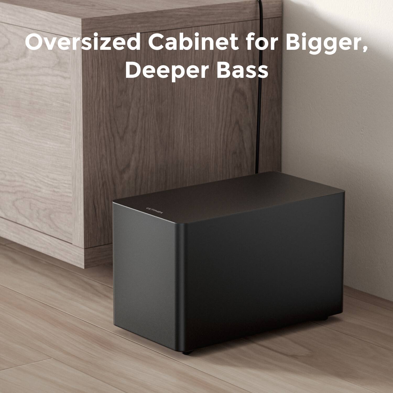 Oversized Cabinet for Bigger, Deeper Bass