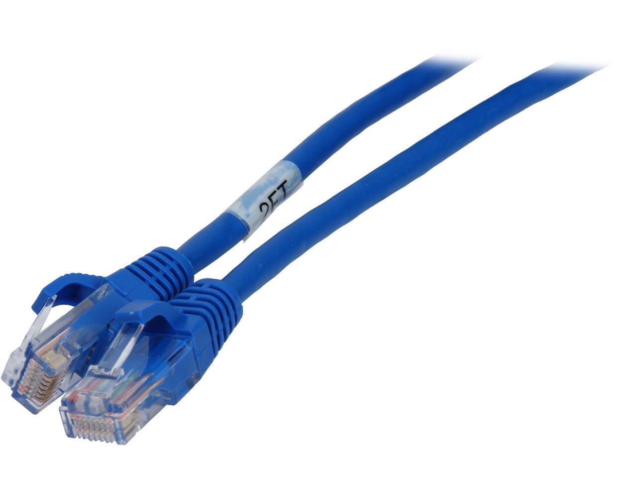 Cables to Go - C2G 00392 Cat5e Cable - Snagless Unshielded Ethernet Network Patch Cable, Blue (2 Feet, 0.60 Meters)
