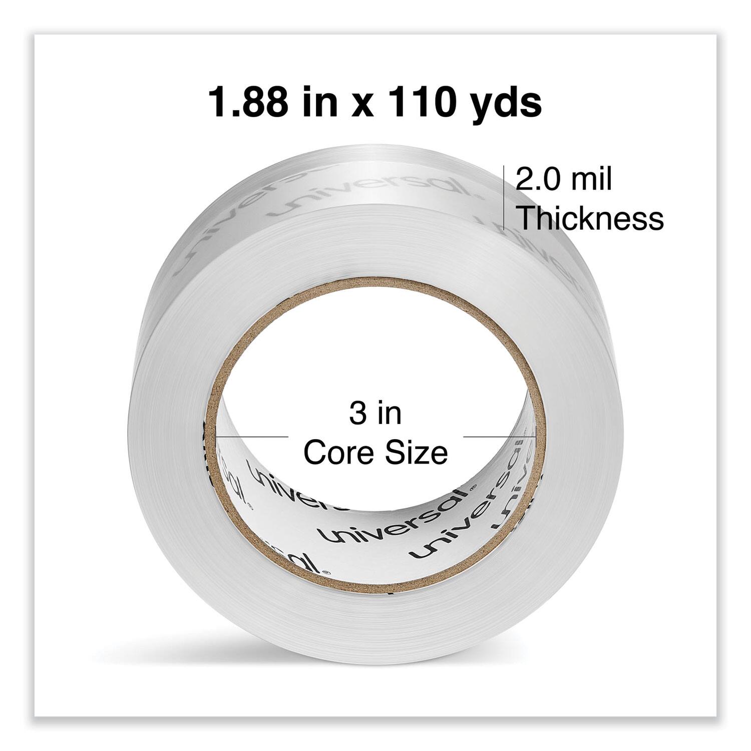1.88 in x 110 yds  
2.0 mil Thickness  
3 in Core Size