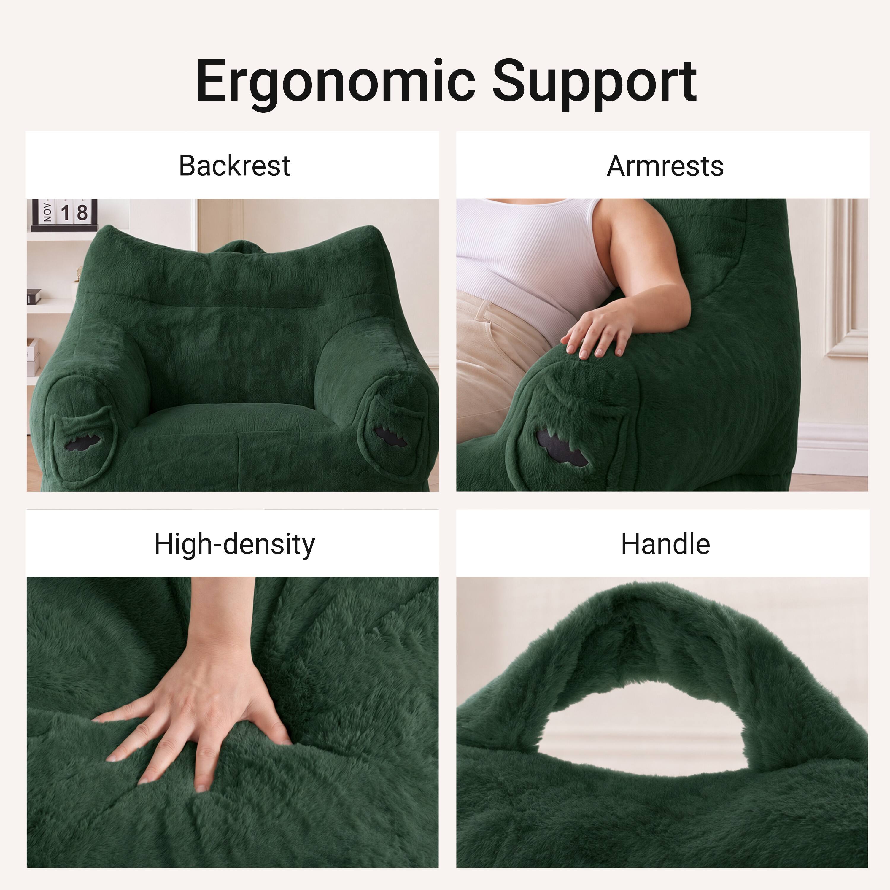 Ergonomic Support

Backrest

Armrests

High-density

Handle