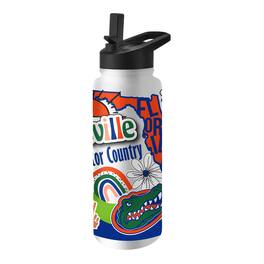 Logo Brands - Florida Gators 34oz. Native Quencher Bottle - Multicolor