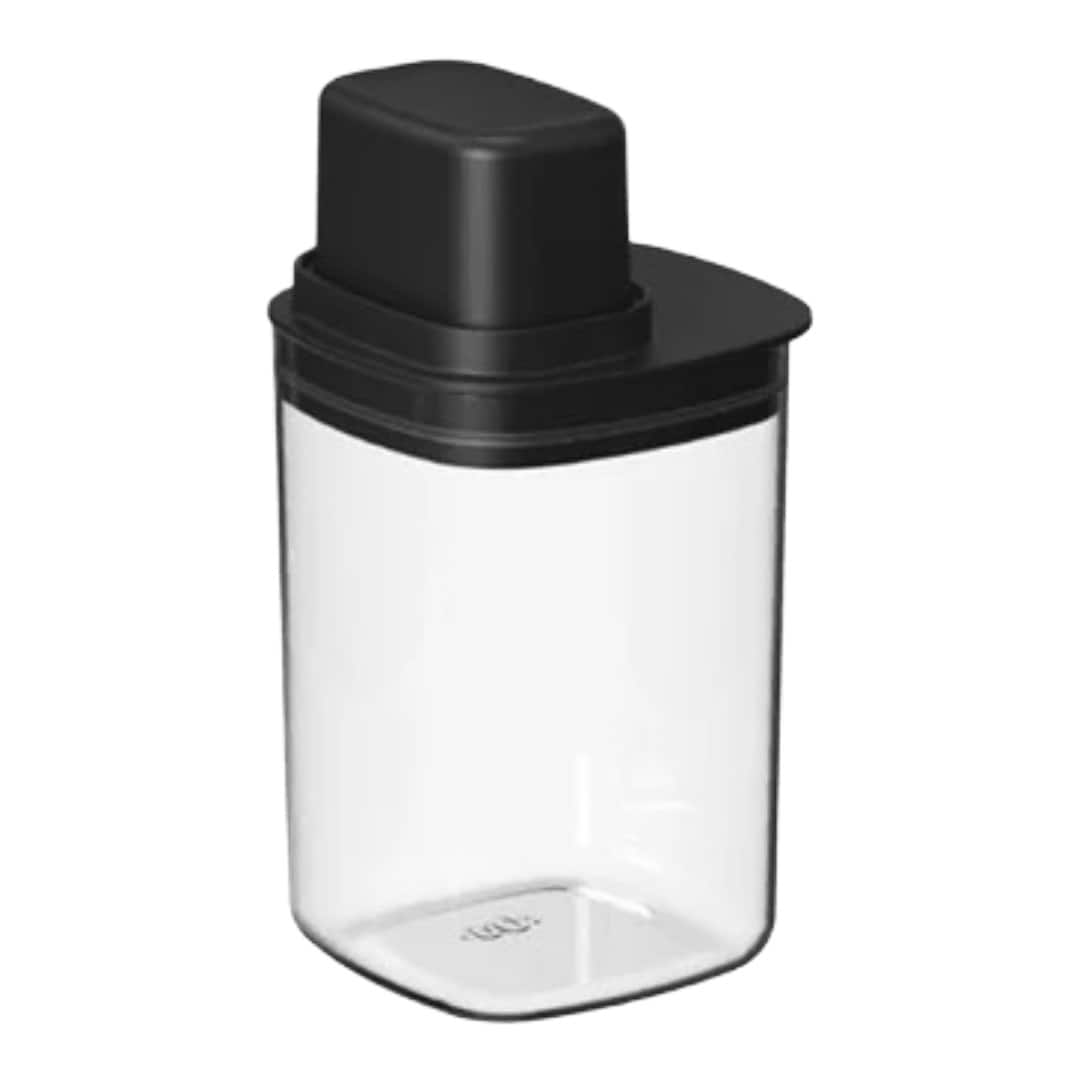 OU - 4 Cup Clear Airtight Food Storage Container with Measuring Cup for Sugar, Coffee & Dry Food - Black price history on PriceWatchPro